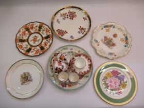 19th Century Ironstone China plate decorated with flowers and pheasants, Royal Crown Derby Imari