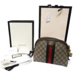 Gucci Ophidia GG shoulder bag, with original dust cover, packaging and labels, 19cm high x 23cm wide