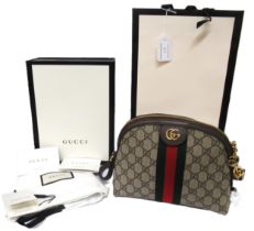 Gucci Ophidia GG shoulder bag, with original dust cover, packaging and labels, 19cm high x 23cm wide