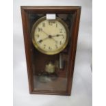 Early 20th Century wall clock with electric induction movement