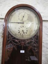 19th Century mahogany cased wall regulator clock by J & T Foster, Manchester, the circular 13in dial