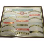 Fine collection of miniature railway locomotive name plates