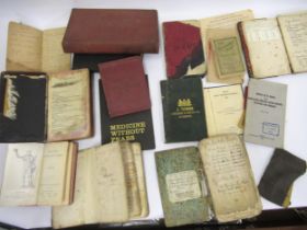 Quantity of 19th Century and later doctor's journals and medical volumes