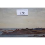 Pair of small framed watercolours, inscribed verso ' Lihou ', ' Abends ' and ' Morgens ',