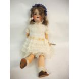 Heubach Kopplesdorf 31in bisque headed doll with jointed composition body