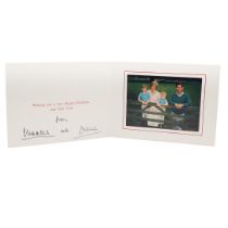 CHARLES AND DIANA, PRINCE AND PRINCESS OF WALES. Christmas and New Year Card, 1989.