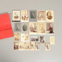 A COLLECTION OF VICTORIAN CARTE DE VISITE PORTRAIT OF PHOTOGRAPHS, c.1860 and later.