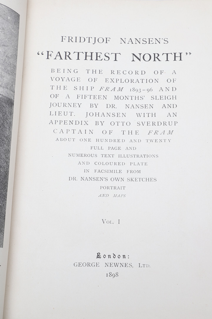 DR FRIDTJOF NANSEN. The Norwegian Polar Expedition 1893-96 'Farthest North', 2 Vols. - Image 9 of 14