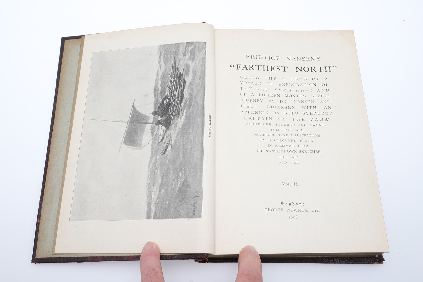 DR FRIDTJOF NANSEN. The Norwegian Polar Expedition 1893-96 'Farthest North', 2 Vols. - Image 5 of 14