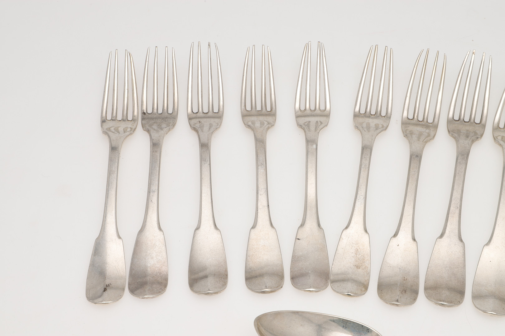 LATE 18TH/ EARLY 19TH CENTURY ITALIAN SILVER FLATWARE. - Image 3 of 15