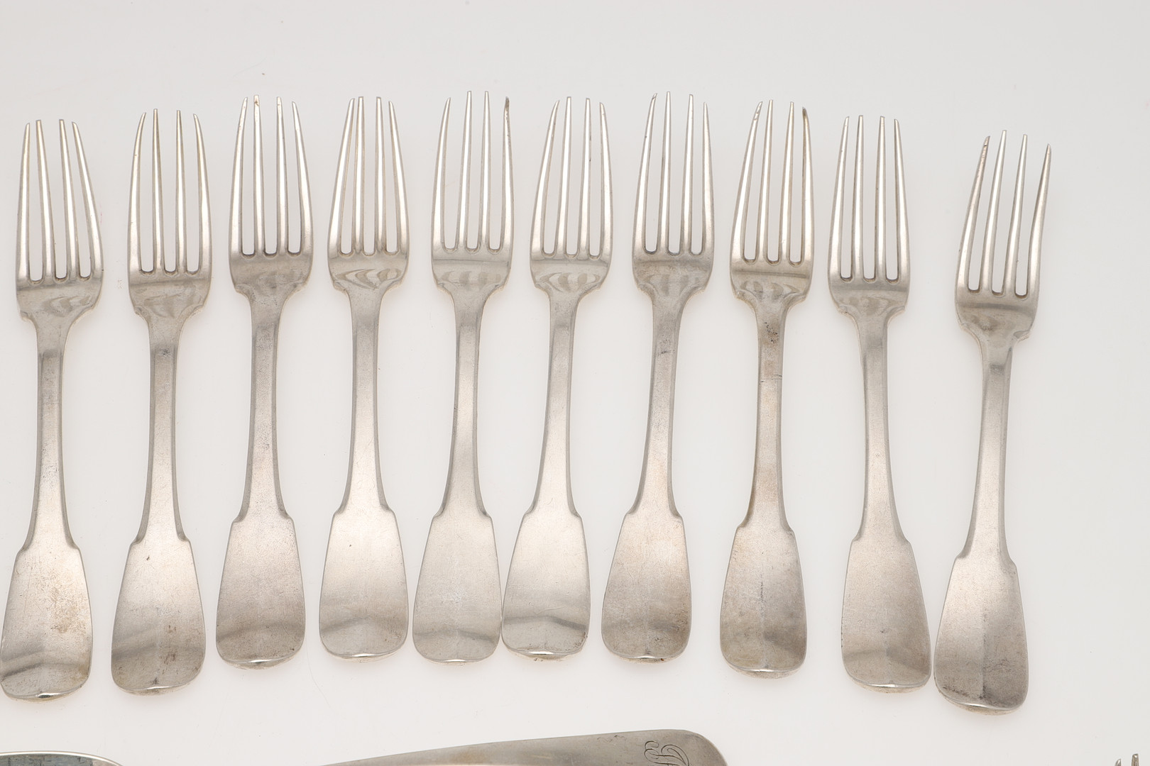 LATE 18TH/ EARLY 19TH CENTURY ITALIAN SILVER FLATWARE. - Image 4 of 15