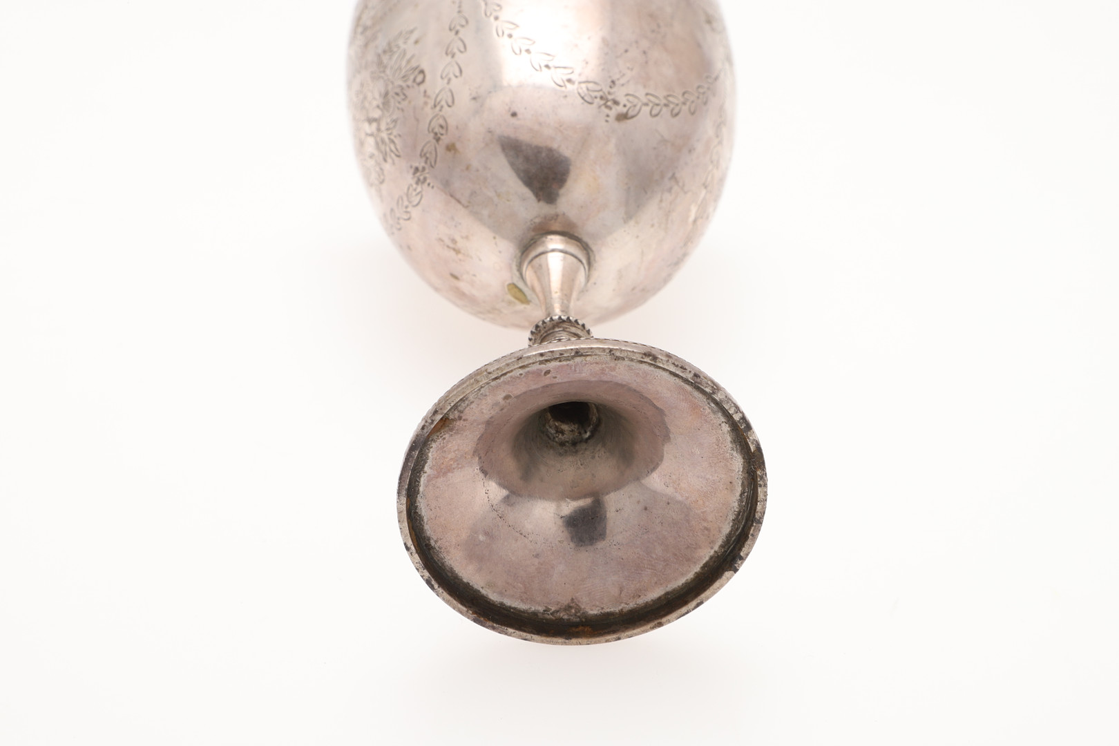 A VICTORIAN SILVER GOBLET. - Image 4 of 5