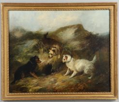 GEORGE ARMFIELD (1808-1893). Attributed to. A TRIO OF TREPIDATION.