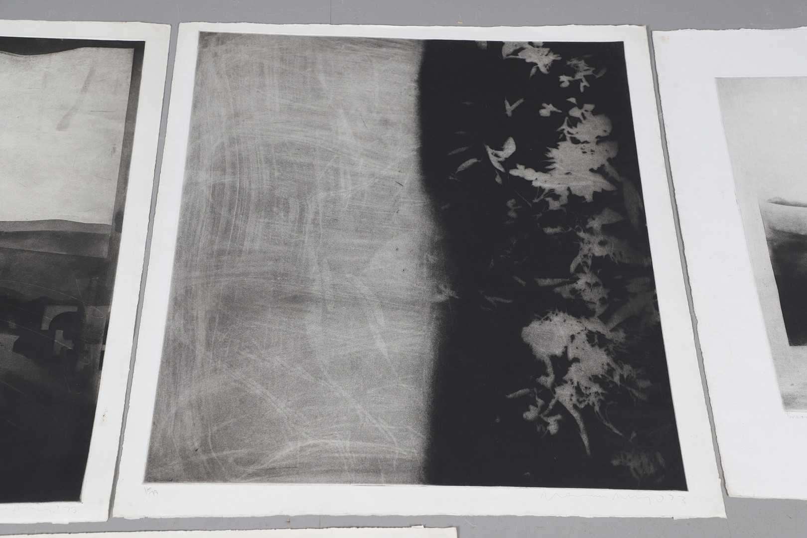 NORMAN ACKROYD, CBE, RA (B.1938). FLORAL PIECE (SQUARE); BRAEMAR II; AND THREE OTHER SUBJECTS. (d) - Image 4 of 11