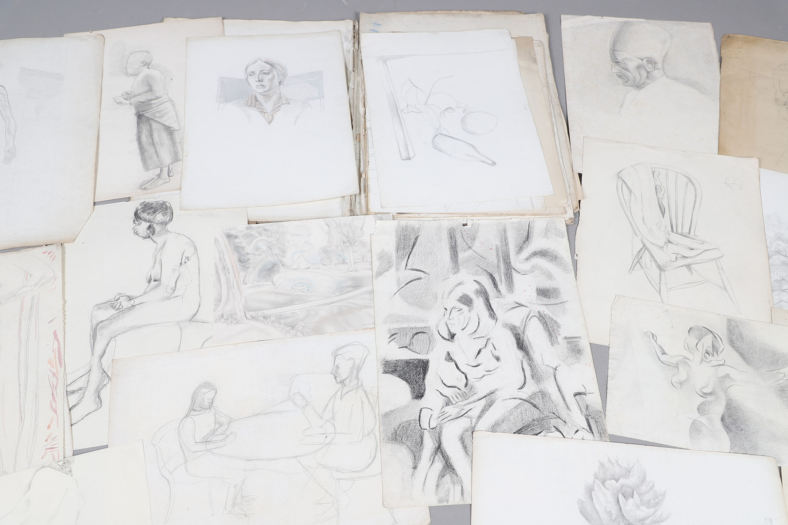 JAMES WOOD (1889-1975). A FOLIO OF DRAWINGS. (d) - Image 17 of 17