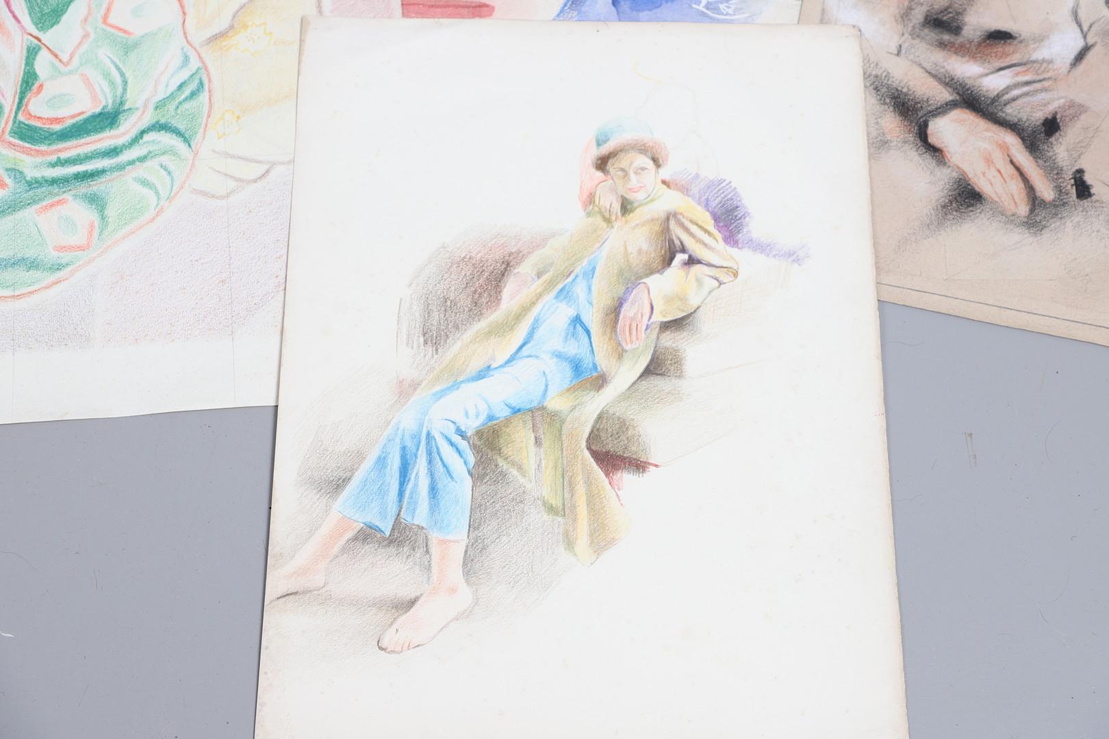 JAMES WOOD (1889-1975). A FOLIO OF ASSORTED STUDIES. (d) - Image 12 of 18