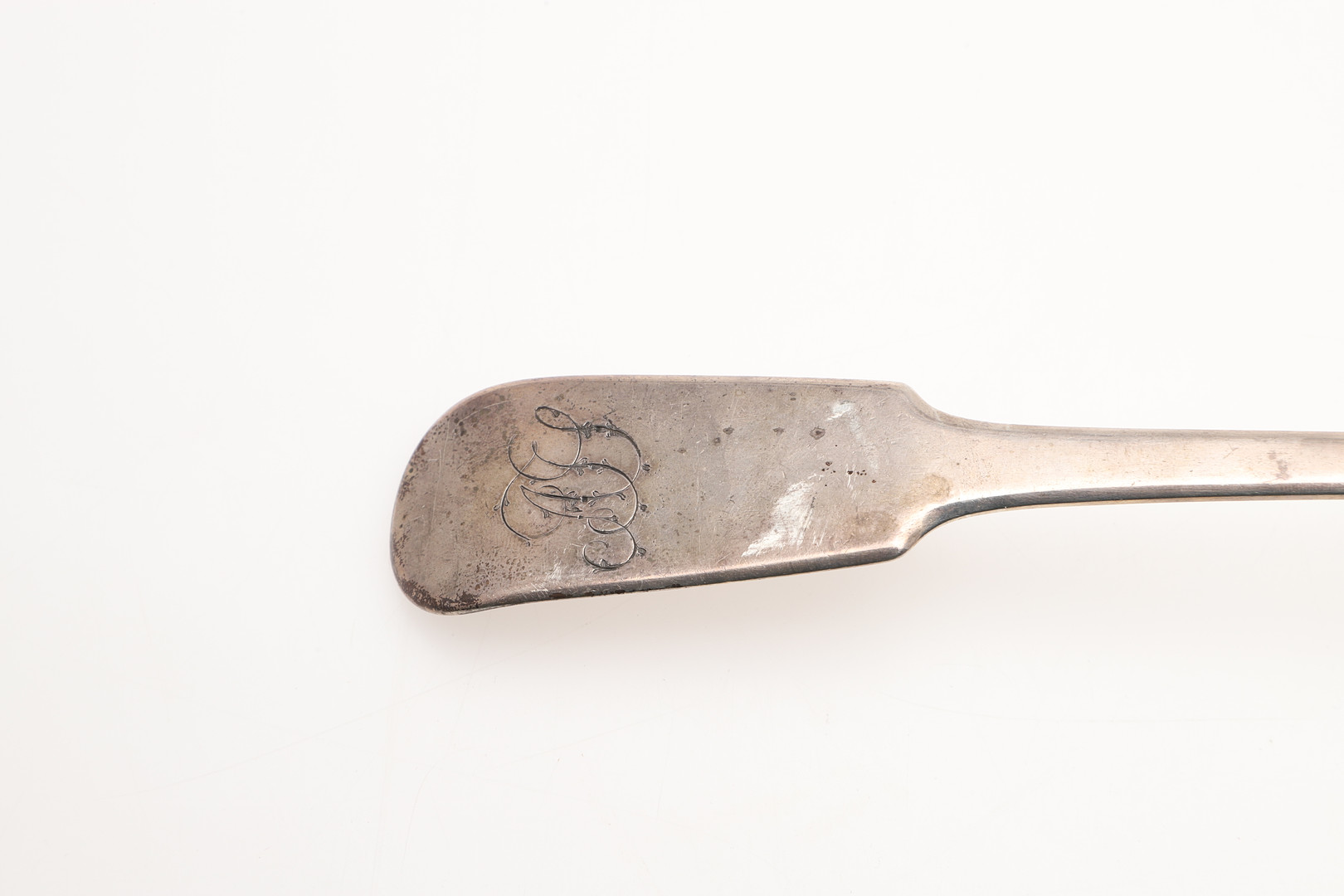 A GEORGE III WEST-COUNTRY PROVINCIAL SILVER SOUP LADLE. - Image 3 of 4