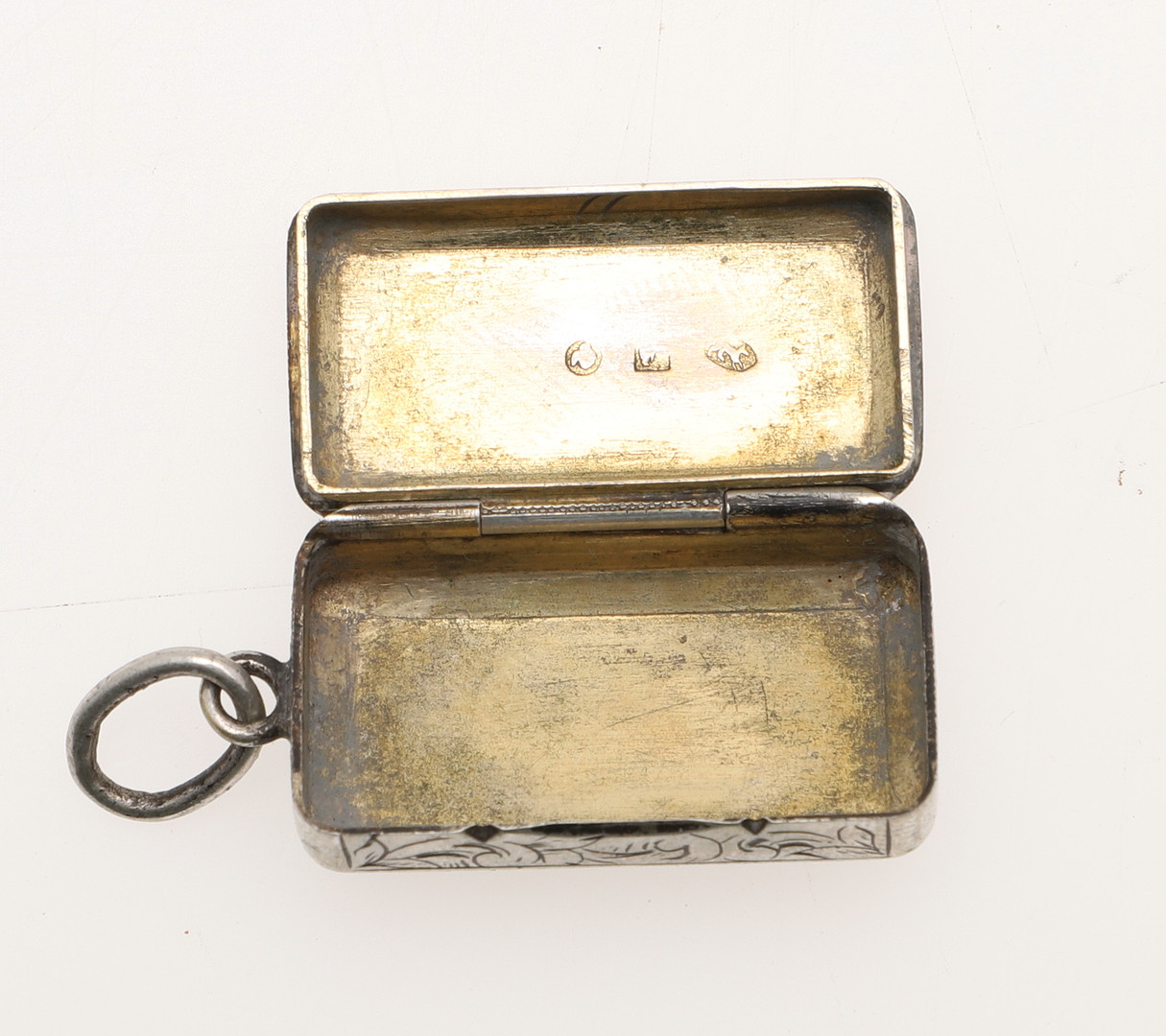 A WILLIAM IV SILVER VINAIGRETTE. - Image 5 of 5