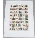 SIR PETER BLAKE, CBE, RA (B.1932). A IS FOR ALPHABET. (d)