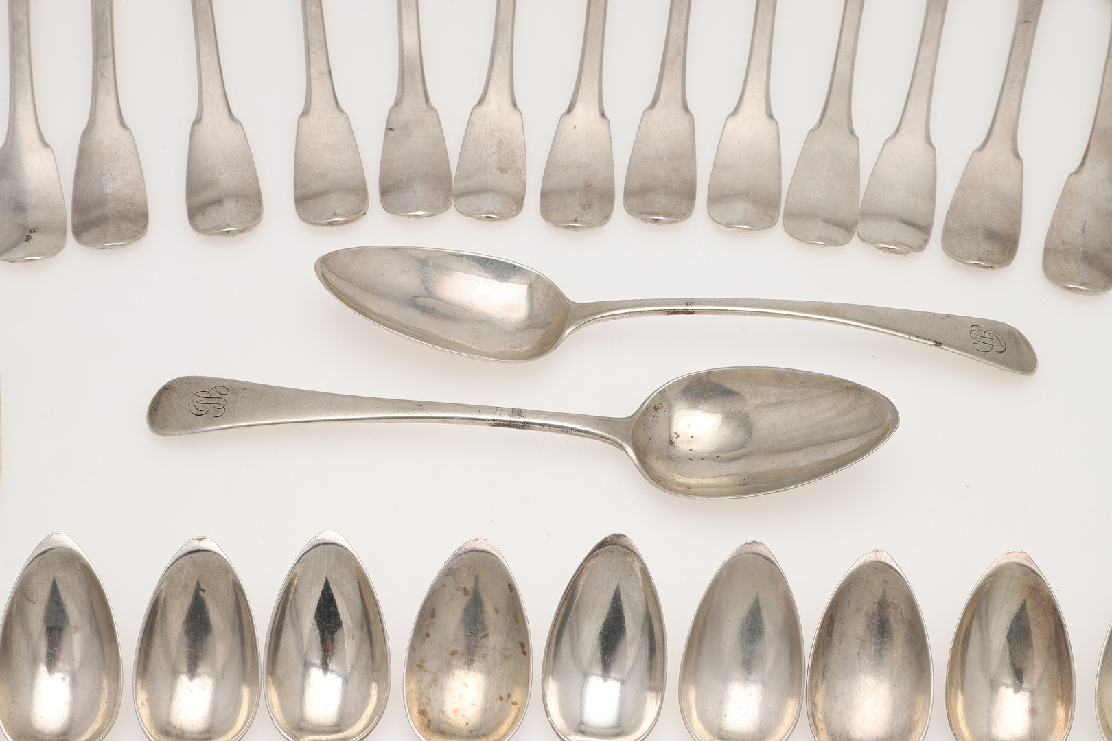 LATE 18TH/ EARLY 19TH CENTURY ITALIAN SILVER FLATWARE. - Image 5 of 15