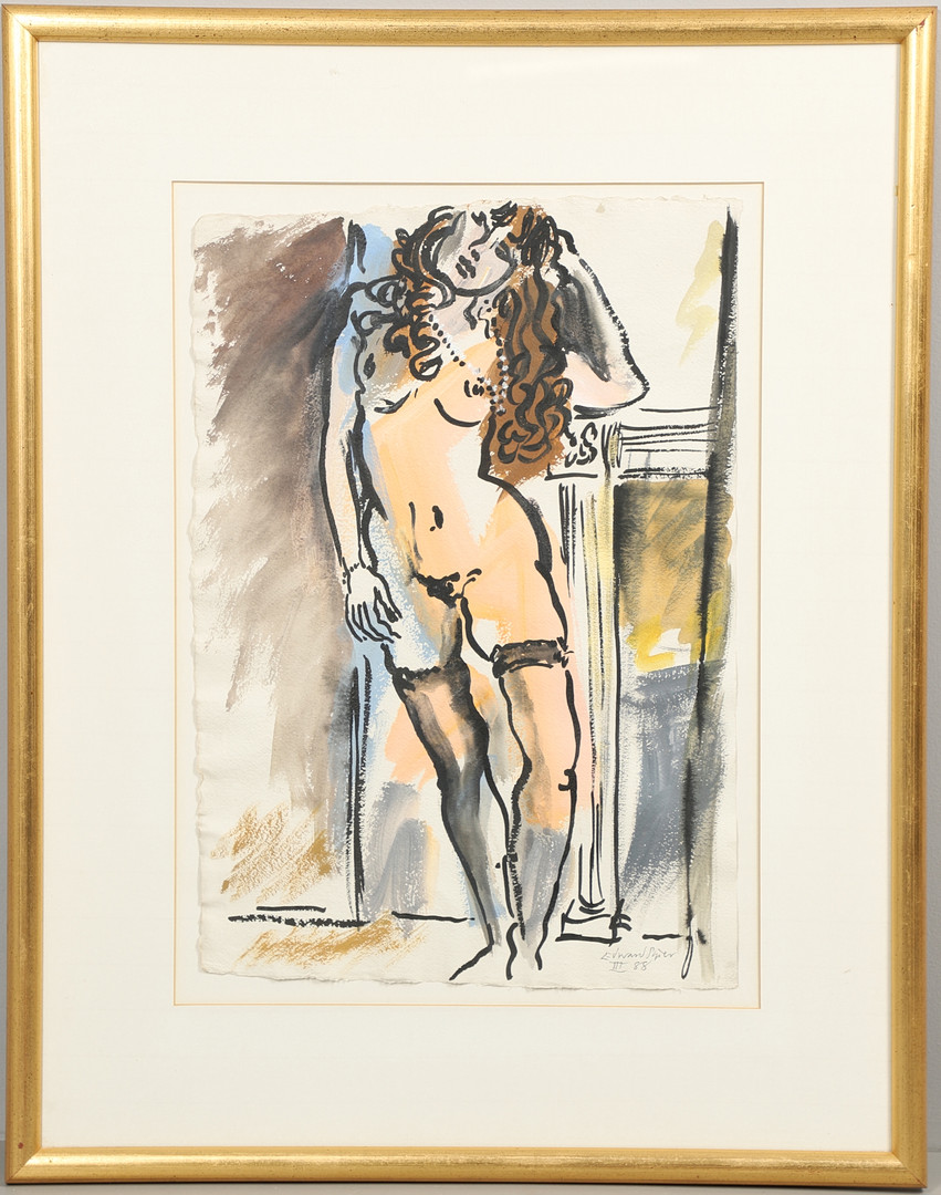 EDWARD PIPER (1938-1990). STANDING NUDE. (d)