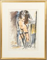 EDWARD PIPER (1938-1990). STANDING NUDE. (d)