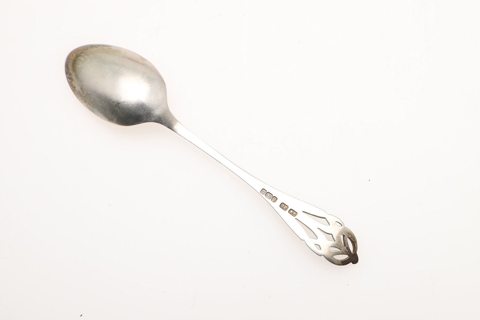 TWO CASED SETS OF SILVER TEASPOONS. - Image 4 of 13