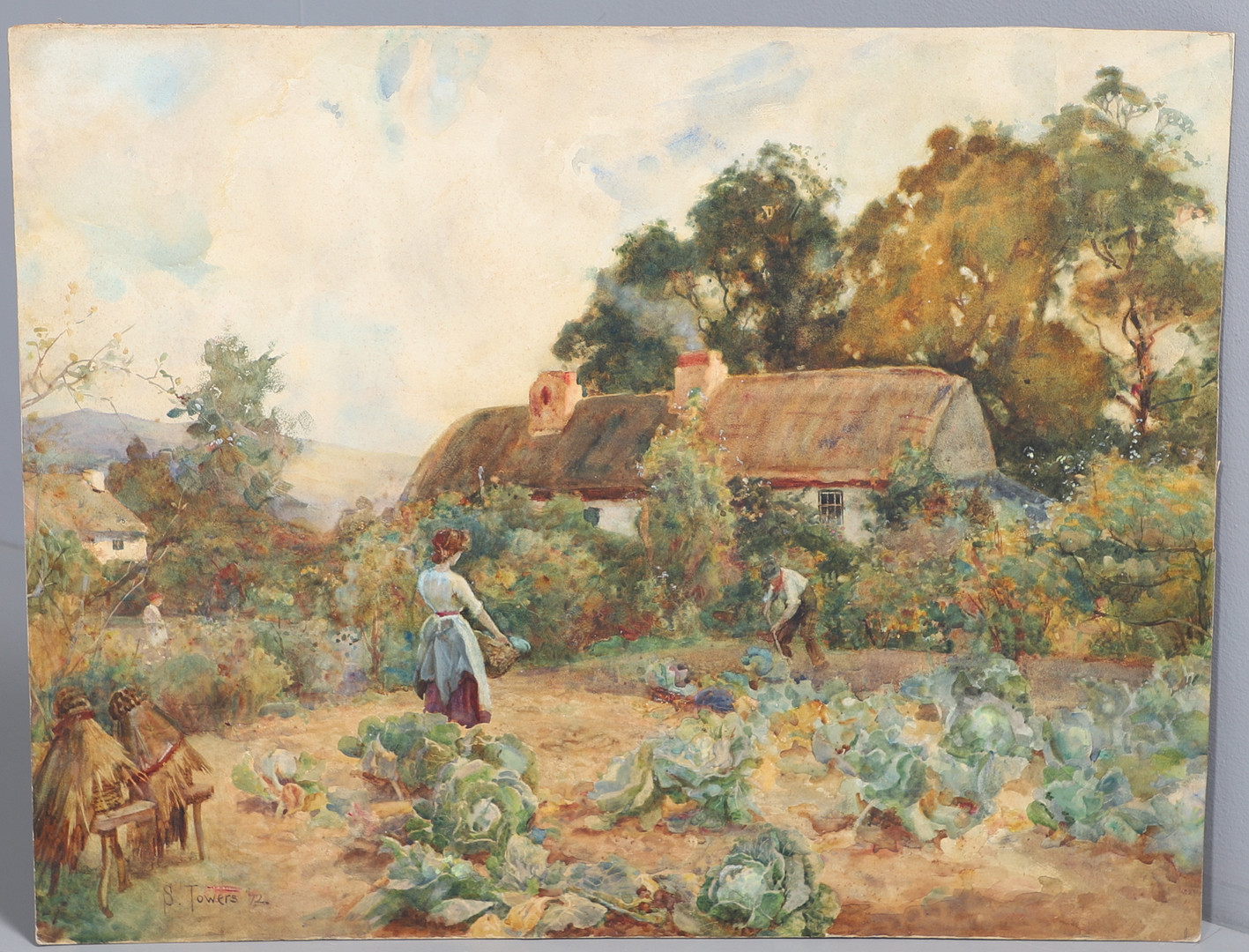 SAMUEL TOWERS (D.1943). THE COTTAGE GARDEN.