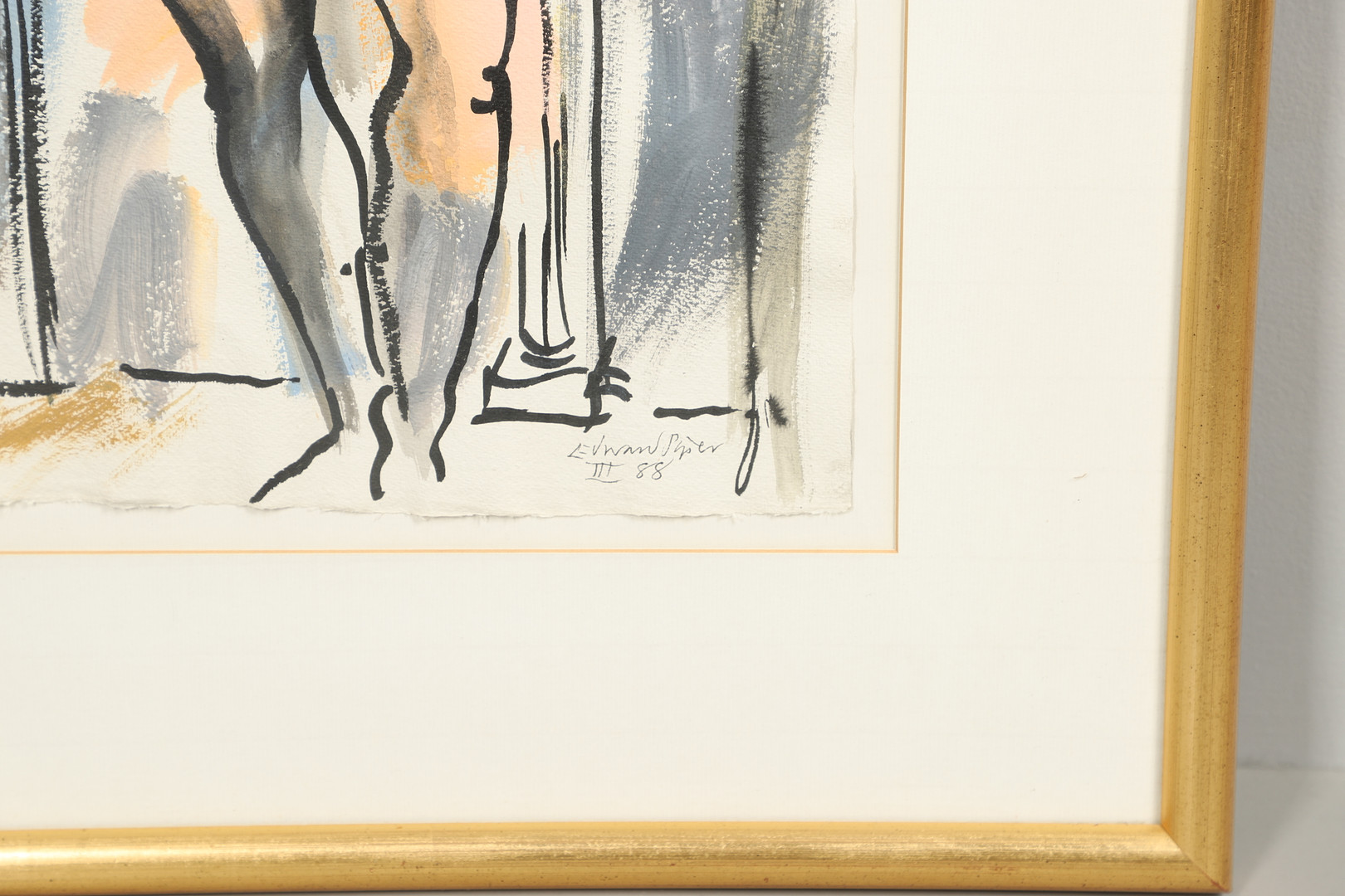 EDWARD PIPER (1938-1990). STANDING NUDE. (d) - Image 3 of 4