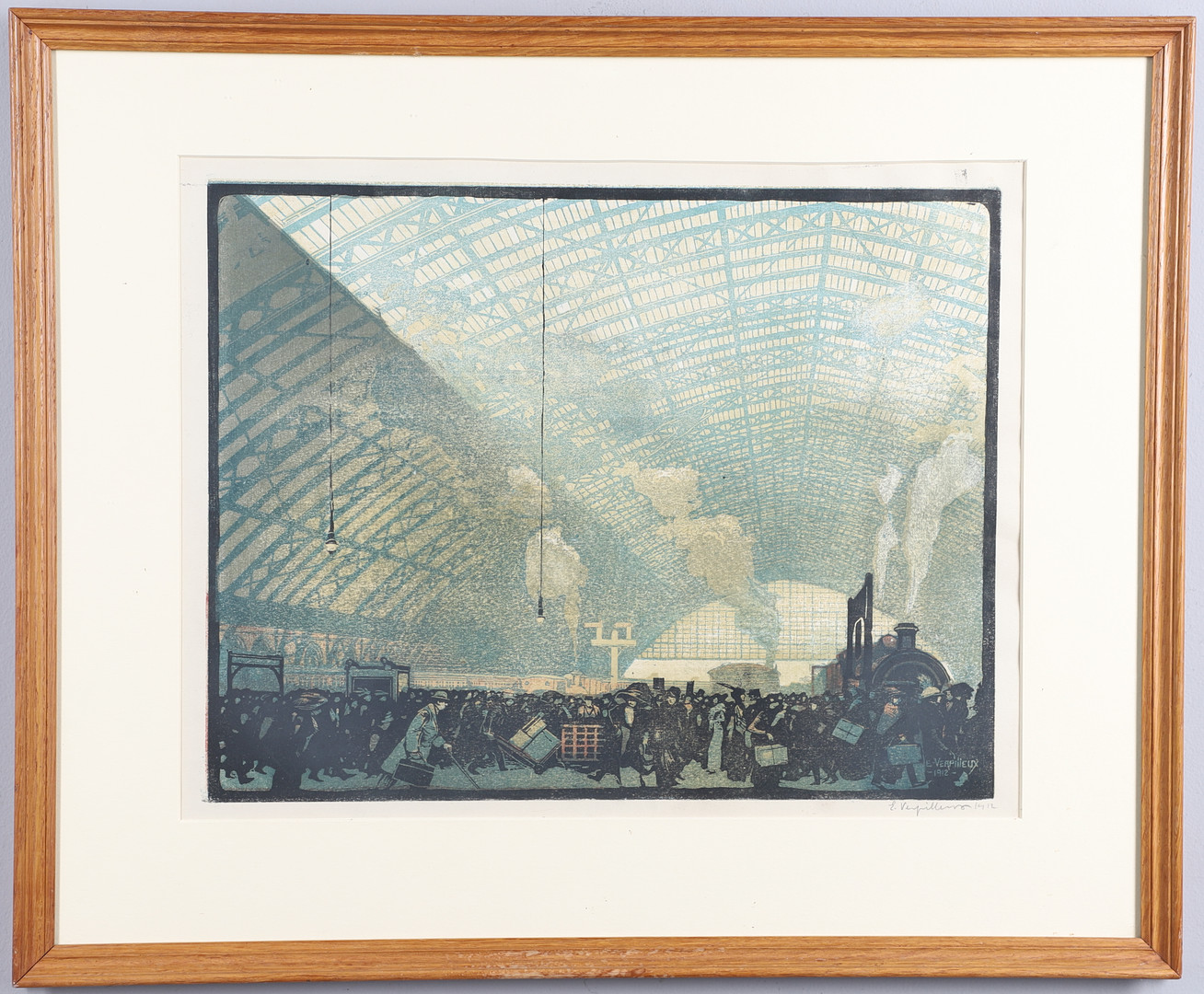 EMILE ANTOINE VERPILLEUX, MBE (1888-1964). ST. PANCRAS STATION. (d)