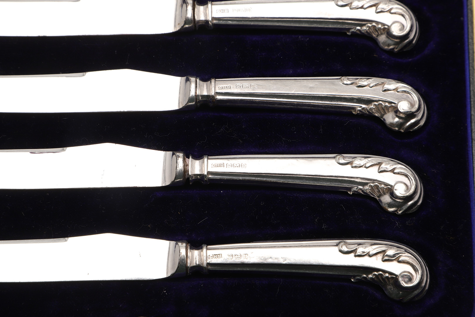 SEVEN VARIOUS CASED SETS OF SILVER FLATWARE & CUTLERY. - Image 18 of 29