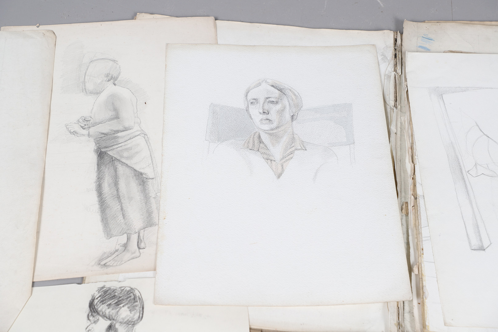 JAMES WOOD (1889-1975). A FOLIO OF DRAWINGS. (d) - Image 3 of 17