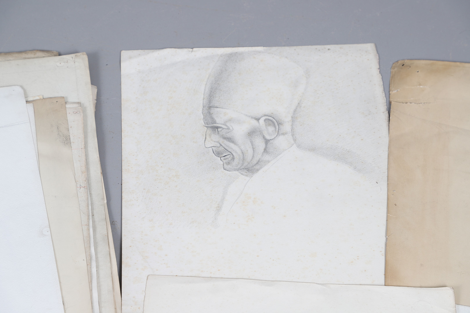 JAMES WOOD (1889-1975). A FOLIO OF DRAWINGS. (d) - Image 4 of 17