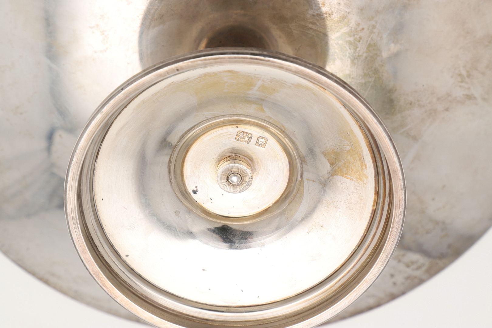 AN EARLY 20TH CENTURY SILVER PEDESTAL DISH OR TAZZA. - Image 5 of 6