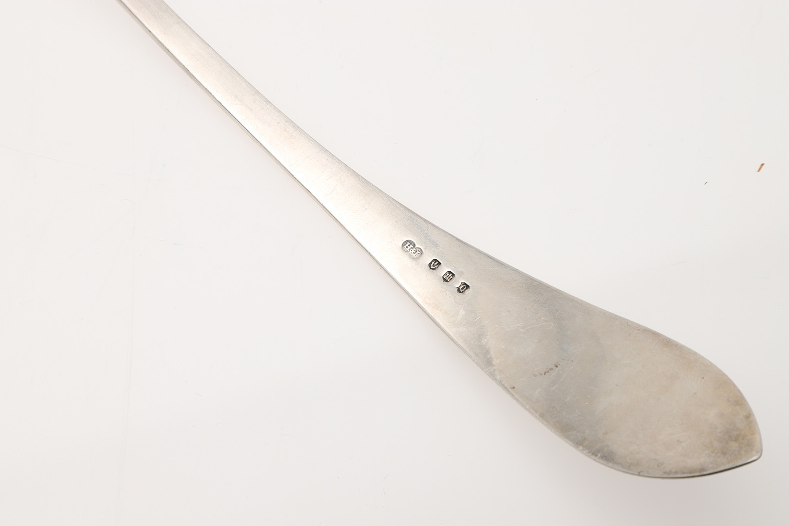 A GEORGE V PART-CANTEEN OF SCOTTISH SILVER CELTIC POINT FLATWARE. - Image 11 of 15