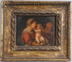 ENGLISH SCHOOL, 18TH CENTURY. THE HOLY FAMILY.