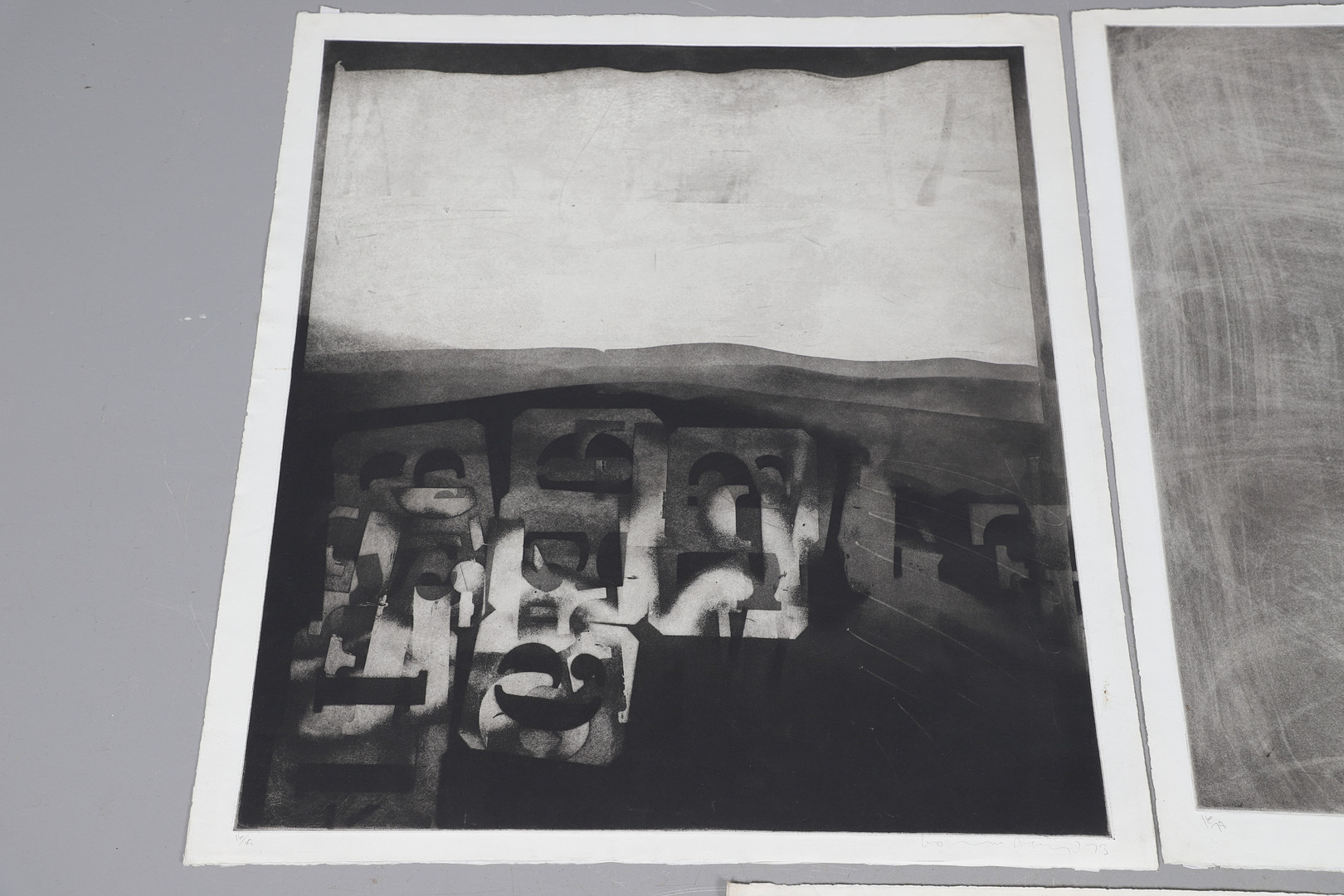 NORMAN ACKROYD, CBE, RA (B.1938). FLORAL PIECE (SQUARE); BRAEMAR II; AND THREE OTHER SUBJECTS. (d) - Image 2 of 11