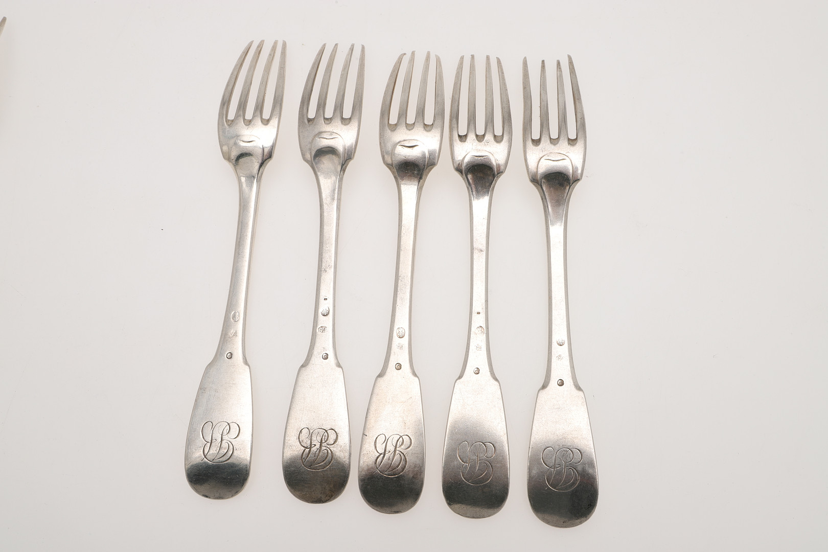 LATE 18TH/ EARLY 19TH CENTURY ITALIAN SILVER FLATWARE. - Image 15 of 15