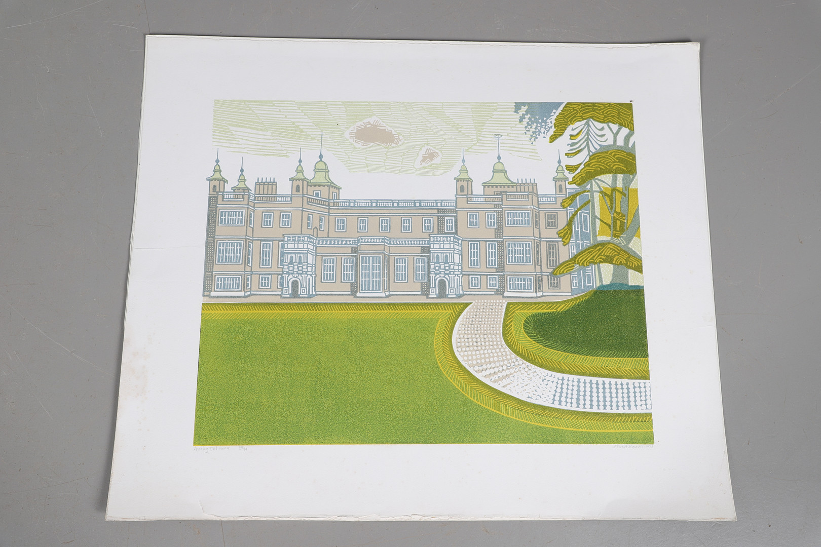 EDWARD BAWDEN, CBE, RA (1903-1989). AUDLEY END HOUSE. (d) - Bild 2 aus 4