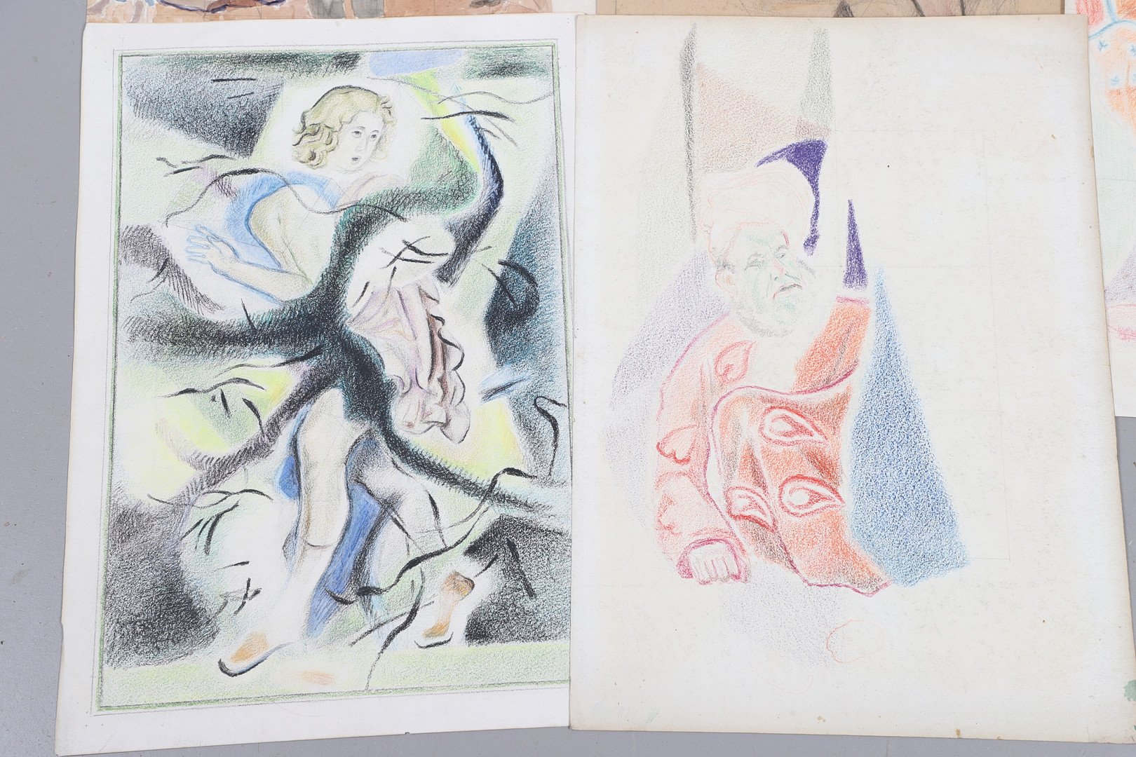 JAMES WOOD (1889-1975). A FOLIO OF ASSORTED STUDIES. (d) - Image 18 of 18