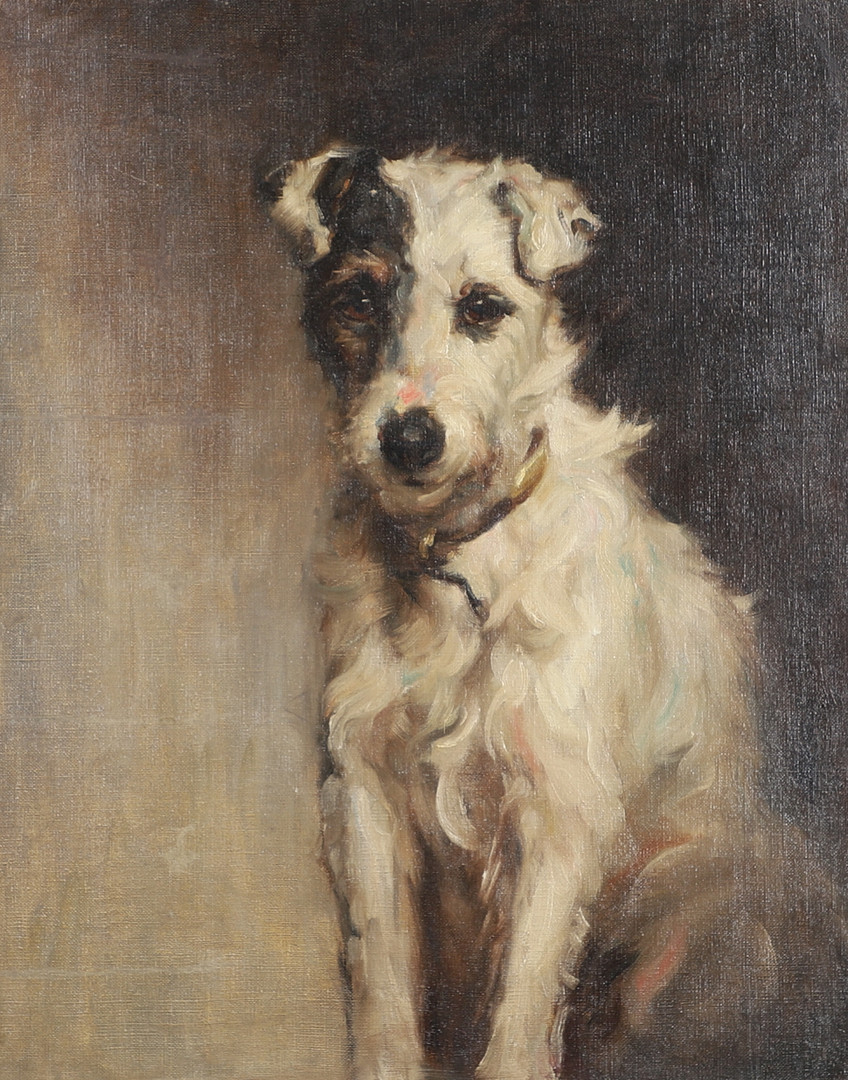 SAMUEL FULTON (1855-1941). Attributed to. A FAVOURITE TERRIER. - Image 2 of 5