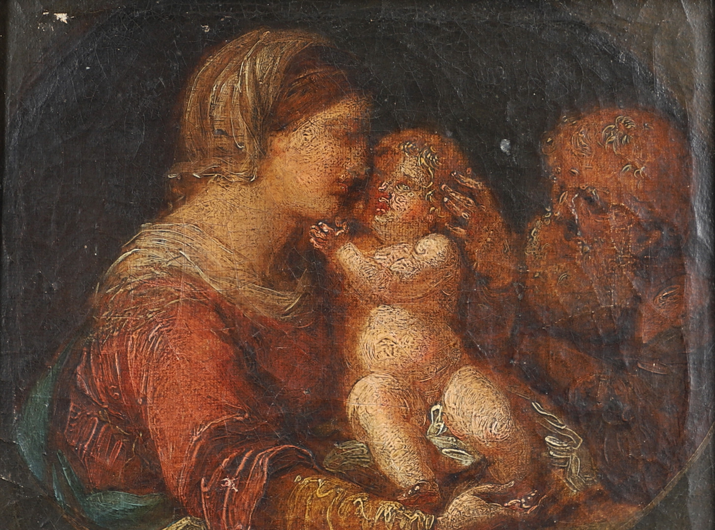 ENGLISH SCHOOL, 18TH CENTURY. THE HOLY FAMILY. - Image 2 of 5