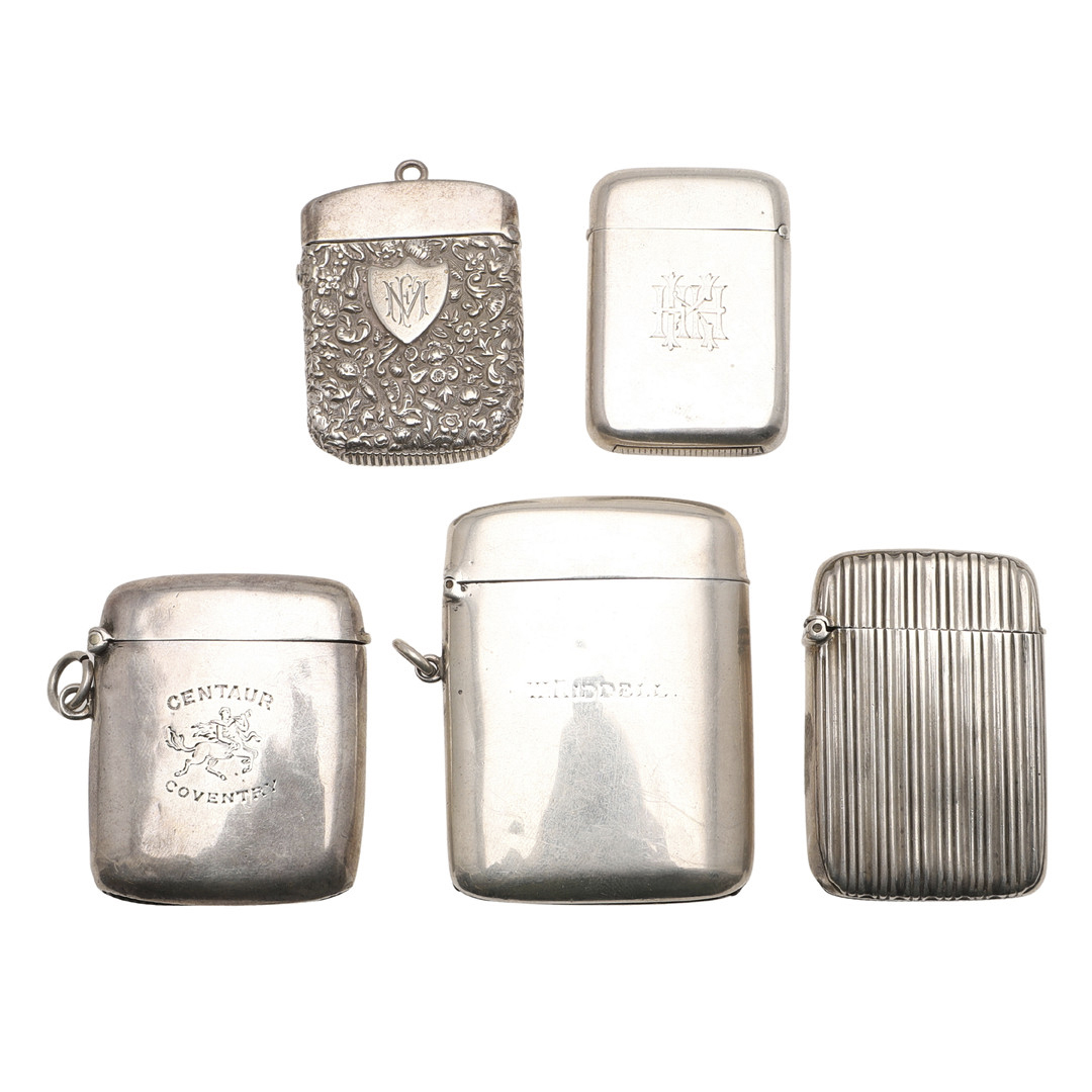 A GEORGE V SILVER VESTA CASE, BY ASPREY & CO LTD.