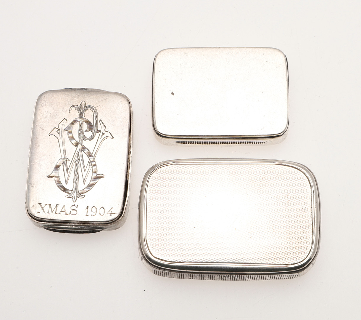 TWO VICTORIAN SILVER "TRICK-OPENING" VESTA CASES. - Image 2 of 8