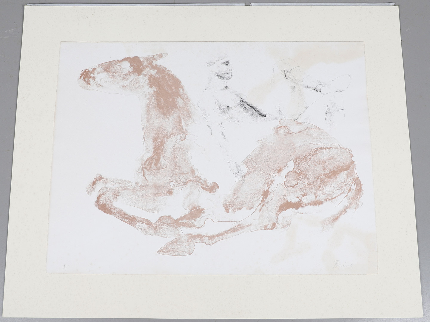 DAME ELISABETH FRINK, DBE, RA (1930-1993). MAN AND HORSE I. (d) - Bild 2 aus 5