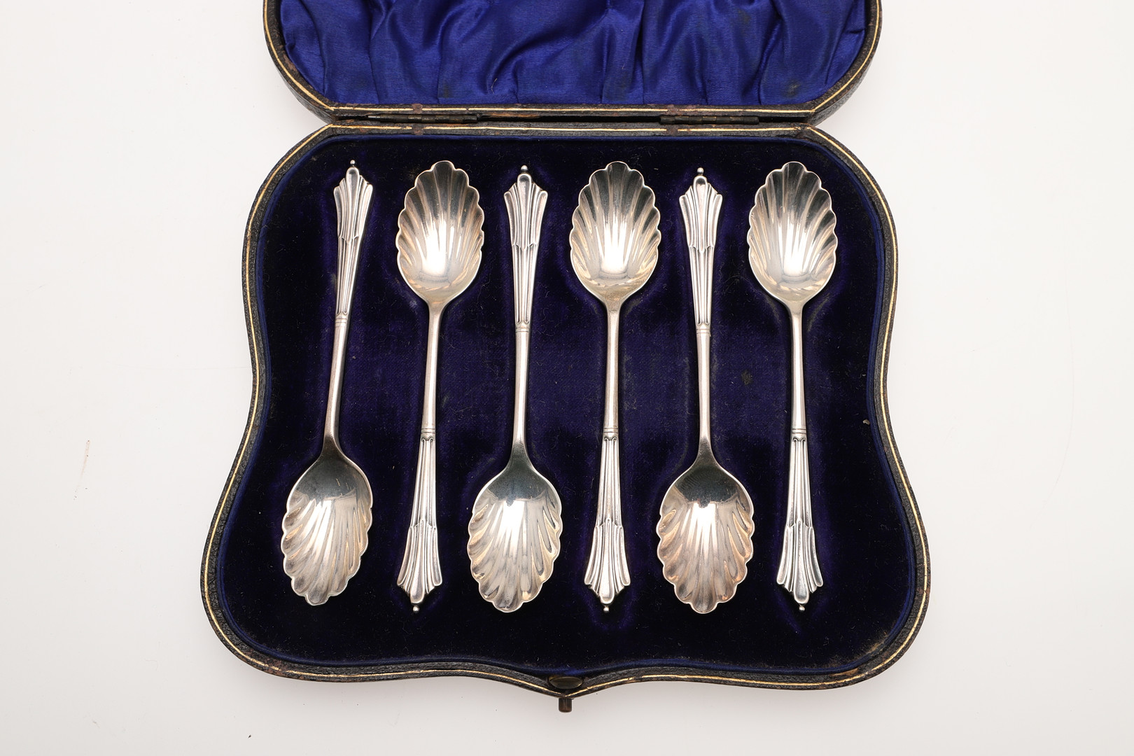 TWO CASED SETS OF SILVER TEASPOONS. - Image 7 of 13