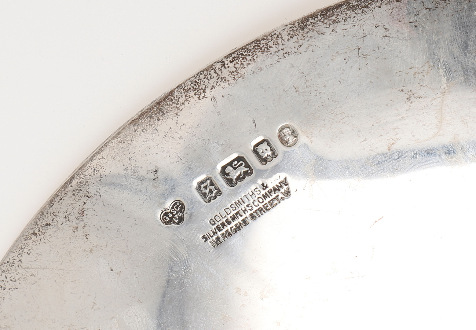 AN EARLY 20TH CENTURY SILVER PEDESTAL DISH OR TAZZA. - Image 6 of 6