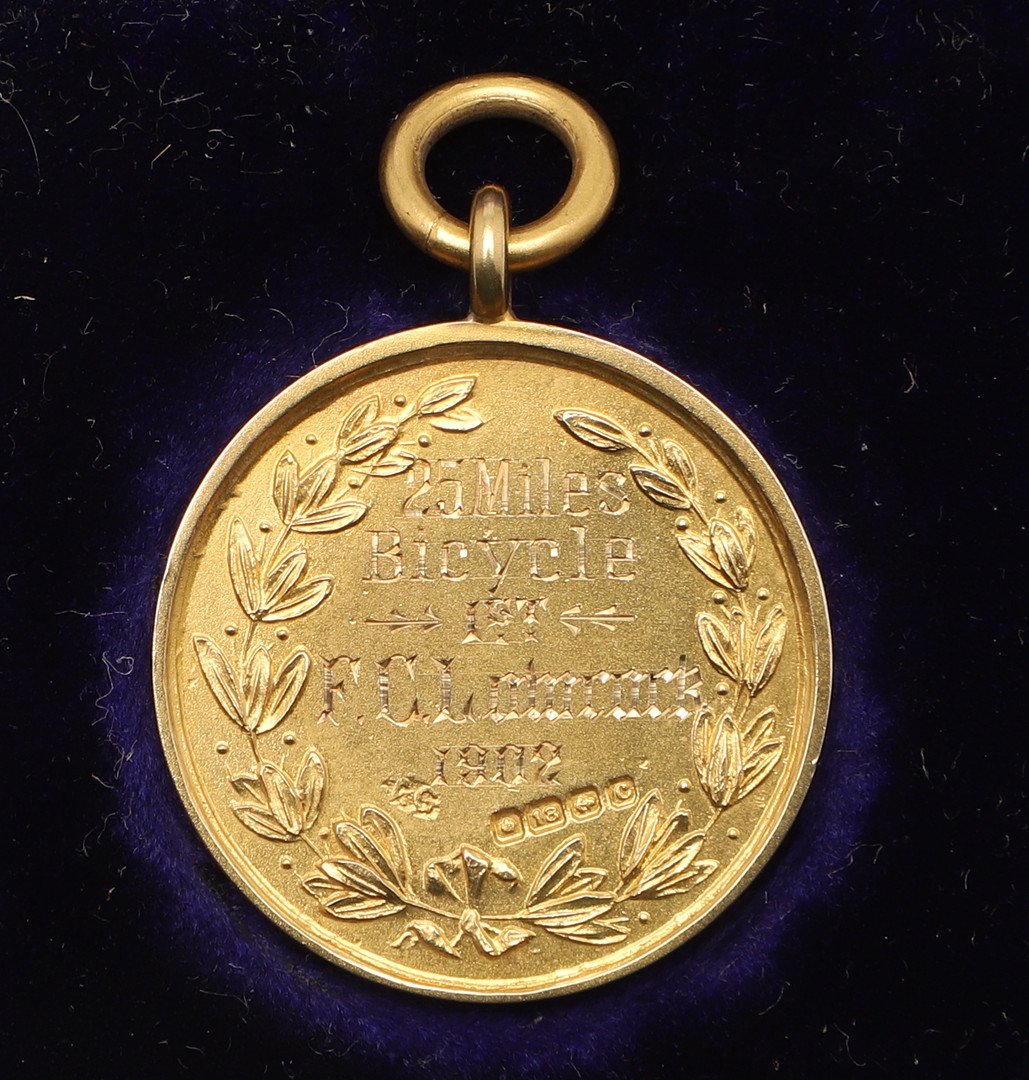 LARGE COLLECTION OF EARLY CYCLING GOLD & SILVER MEDALS, & EPHEMERA - FREDERICK LOWCOCK. - Image 36 of 155