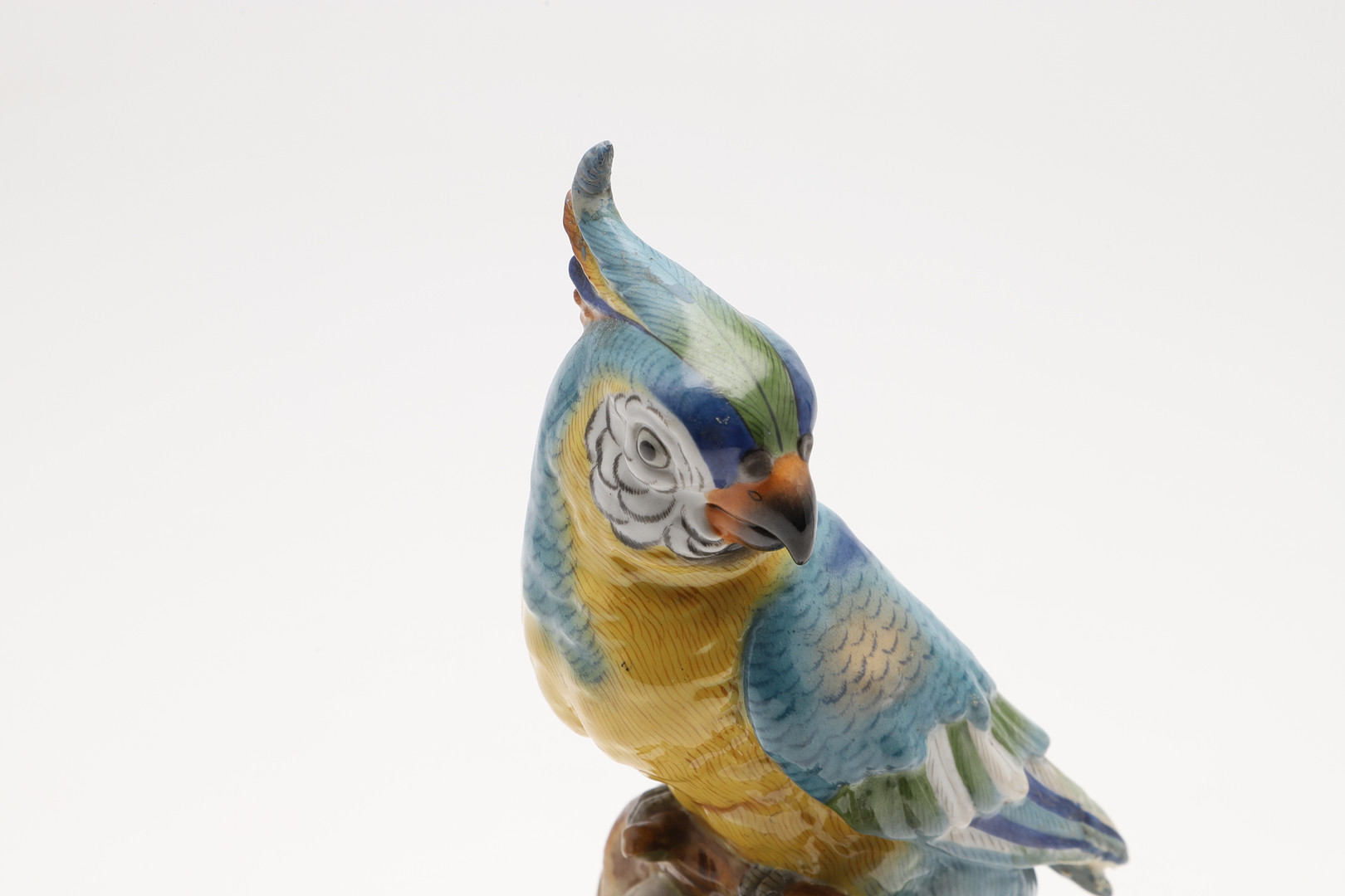 MEISSEN PORCELAIN PARROT & ANOTHER MODEL OF A PARROT. - Image 6 of 25