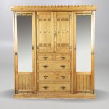 LARGE GOTHIC REVIVAL ARTS & CRAFTS WARDROBE.